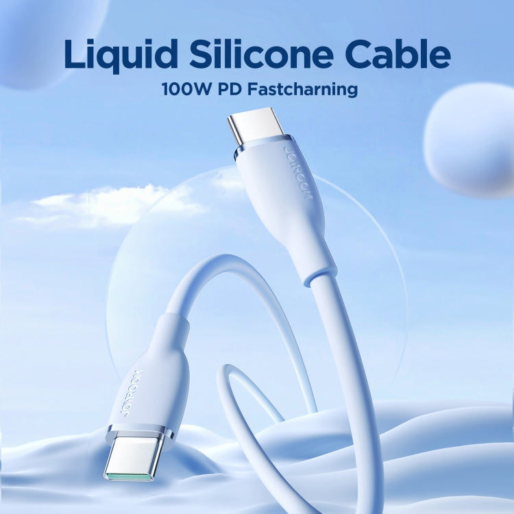 JOYROOM SA29-CC5 100W USB-C/Type-C to USB-C/Type-C Liquid Silicone Fast Charging Data Cable, Length: 1.2m