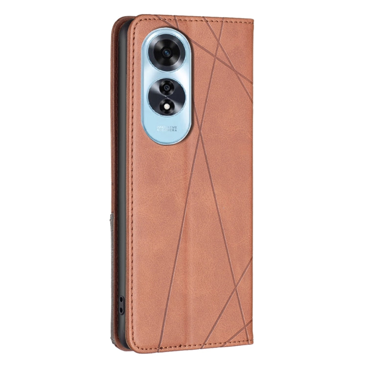 For OPPO A60 Prismatic Invisible Magnetic Leather Phone Case