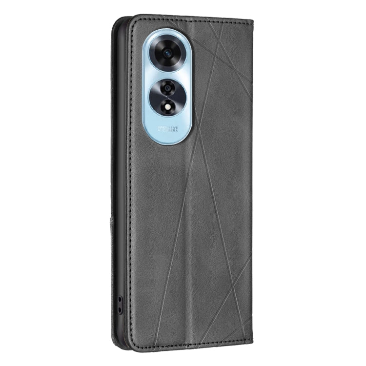 For OPPO A60 Prismatic Invisible Magnetic Leather Phone Case