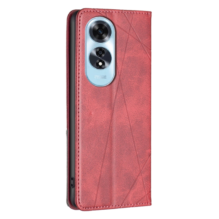 For OPPO A60 Prismatic Invisible Magnetic Leather Phone Case