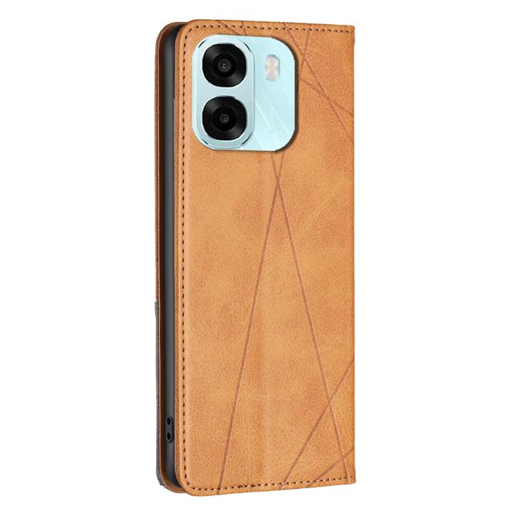 For OPPO A6 5G / A6X 4G / A6X 5G Prismatic Invisible Magnetic Leather Phone Case