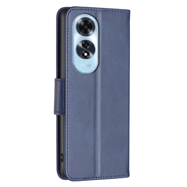 For OPPO A60 Lambskin Texture Leather Phone Case