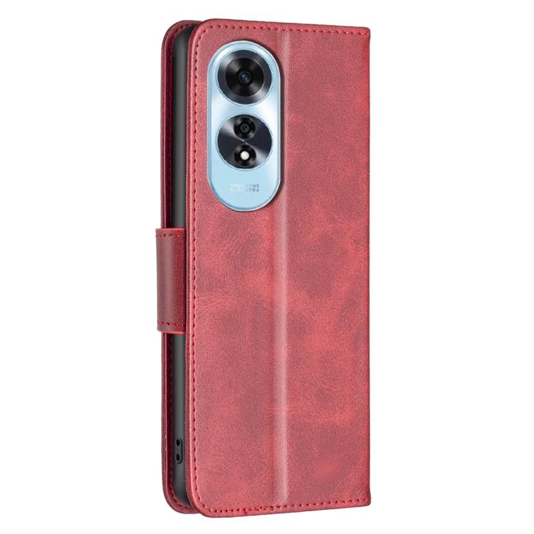 For OPPO A60 Lambskin Texture Leather Phone Case