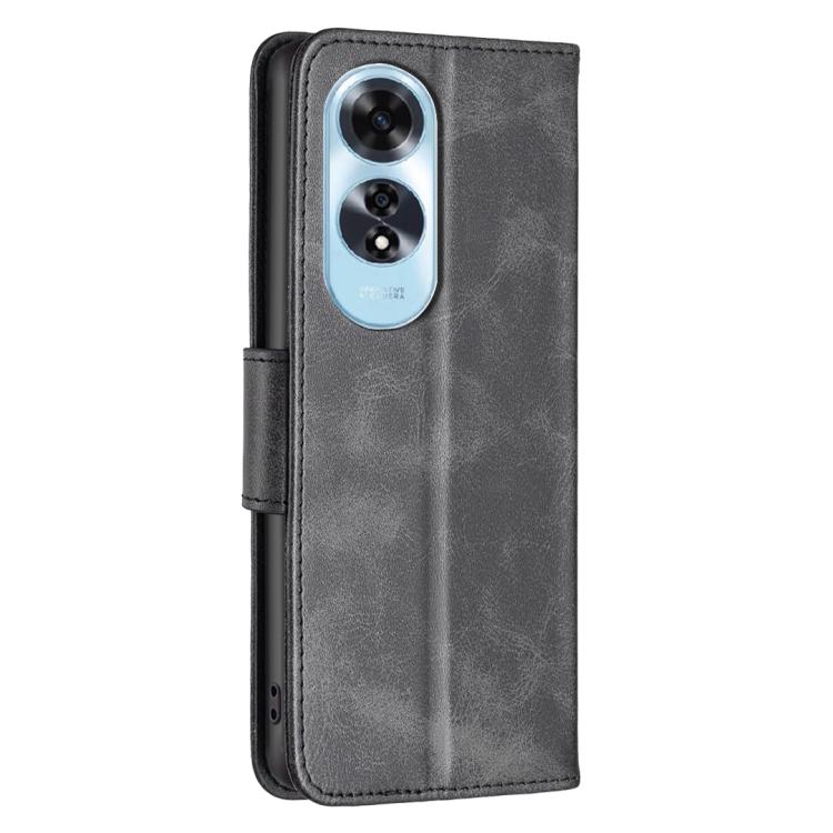 For OPPO A60 Lambskin Texture Leather Phone Case