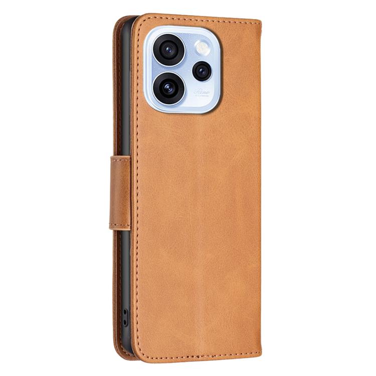 For OPPO Reno15 F 5G Global Lambskin Texture Leather Phone Case