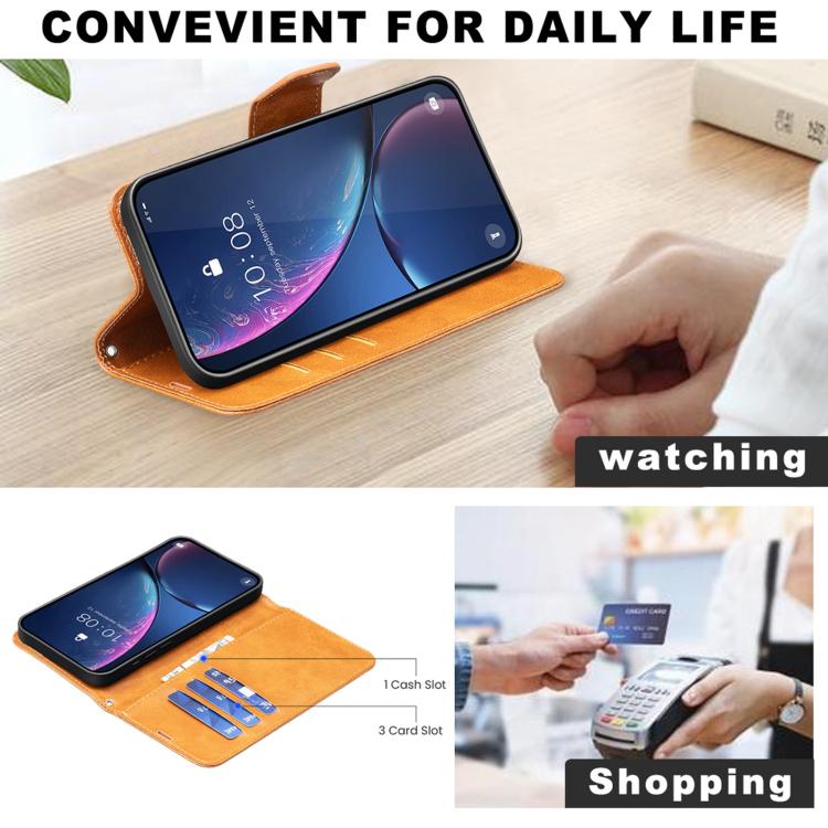 For OPPO Reno15 F 5G Global Lambskin Texture Leather Phone Case