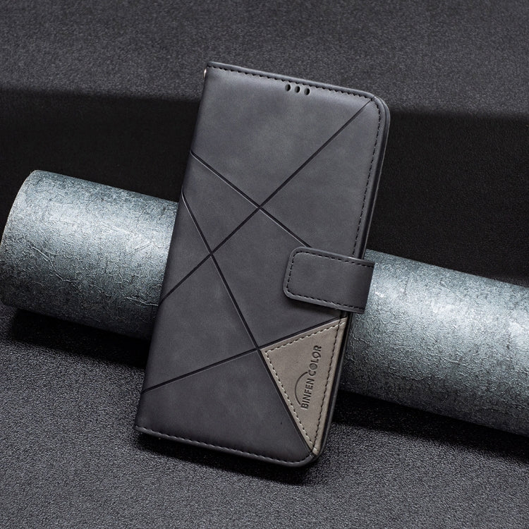 For OPPO A60 Magnetic Buckle Rhombus Texture Leather Phone Case