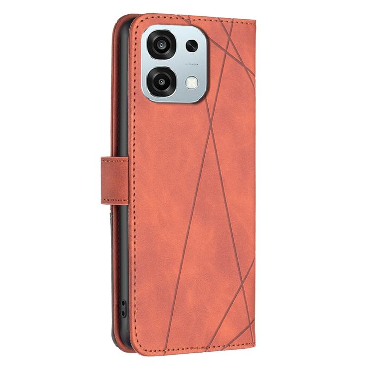 For OPPO A6 Pro 5G/4G Global/F31 5G Magnetic Buckle Rhombus Texture Leather Phone Case