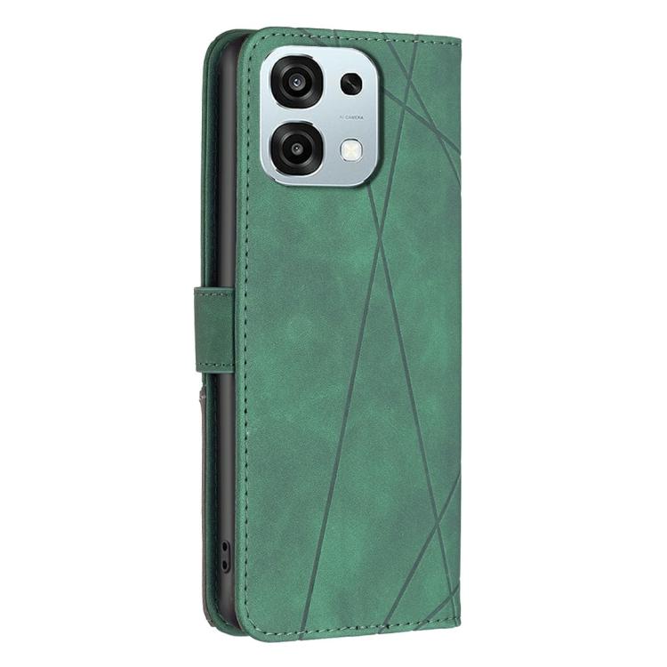 For OPPO A6 Pro 5G/4G Global/F31 5G Magnetic Buckle Rhombus Texture Leather Phone Case