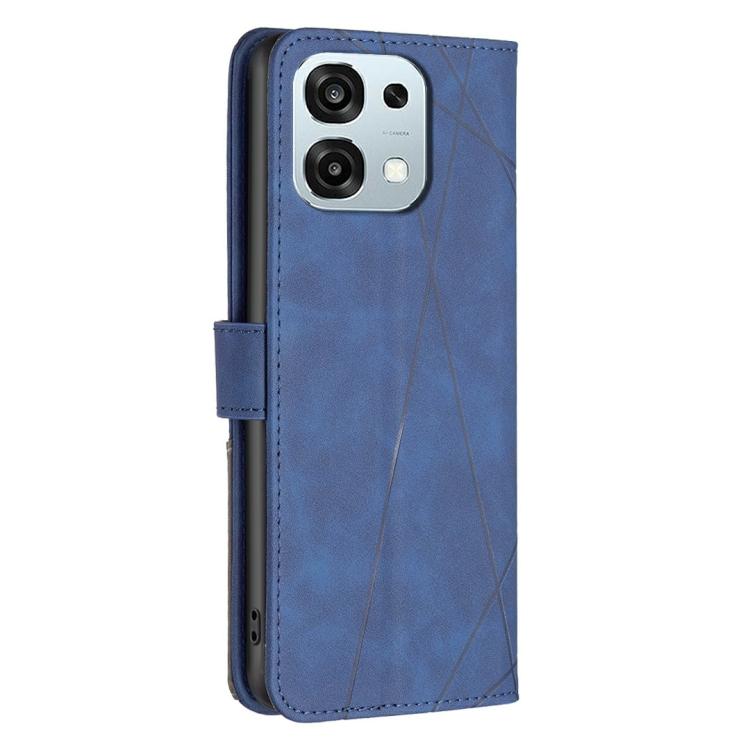 For OPPO A6 Pro 5G/4G Global/F31 5G Magnetic Buckle Rhombus Texture Leather Phone Case