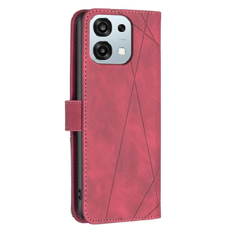 For OPPO A6 Pro 5G/4G Global/F31 5G Magnetic Buckle Rhombus Texture Leather Phone Case