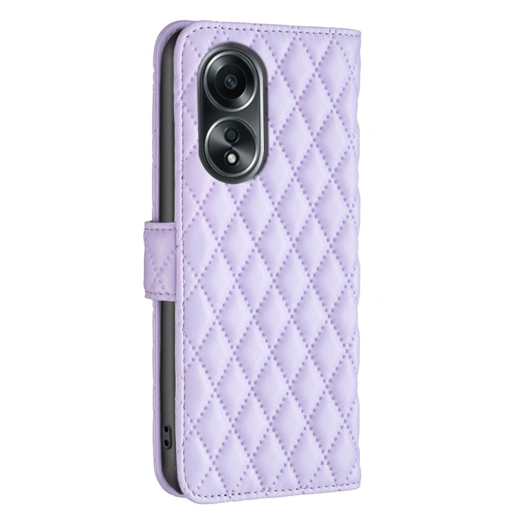 For OPPO A58 4G / A98 5G Diamond Lattice Wallet Leather Flip Phone Case