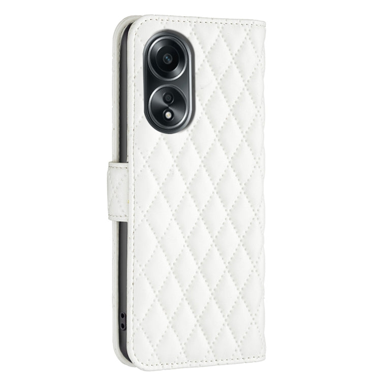 For OPPO A58 4G / A98 5G Diamond Lattice Wallet Leather Flip Phone Case