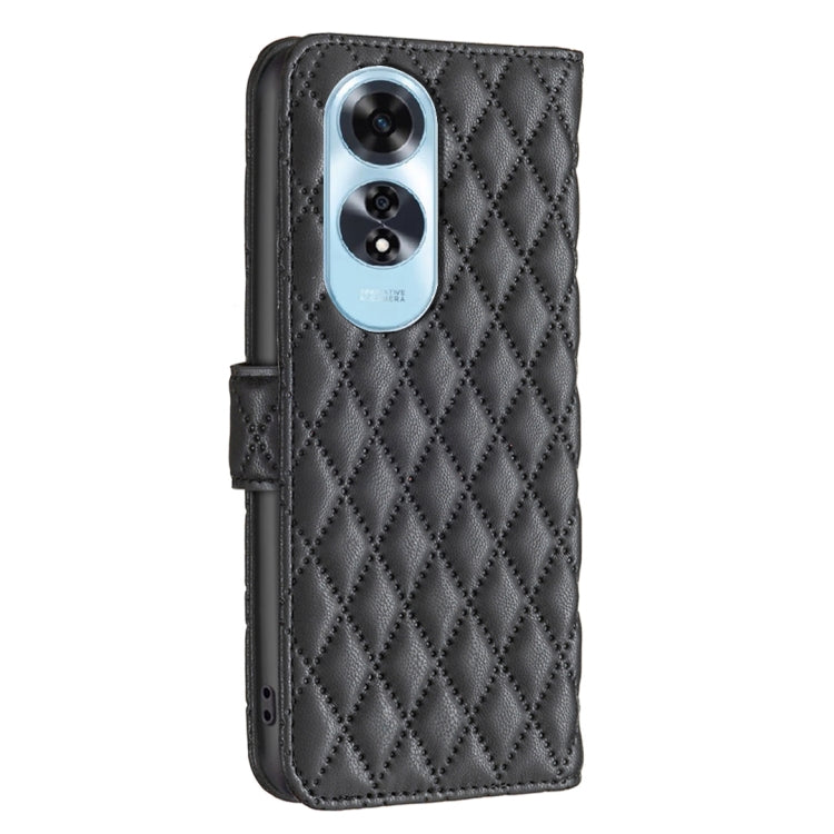 For OPPO A60 Diamond Lattice Wallet Leather Flip Phone Case