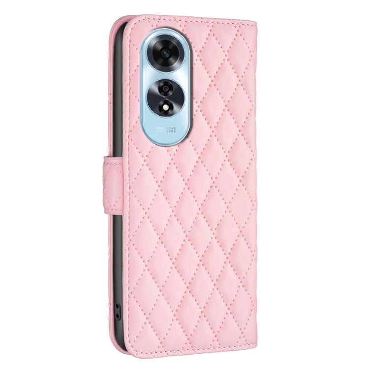 For OPPO A60 Diamond Lattice Wallet Leather Flip Phone Case