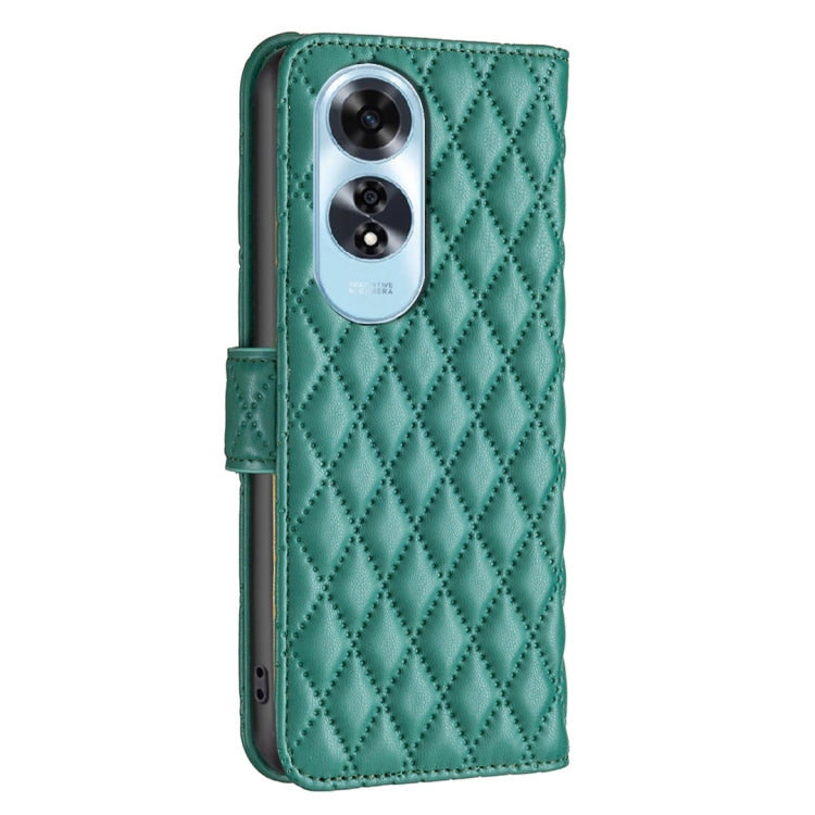 For OPPO A60 Diamond Lattice Wallet Leather Flip Phone Case