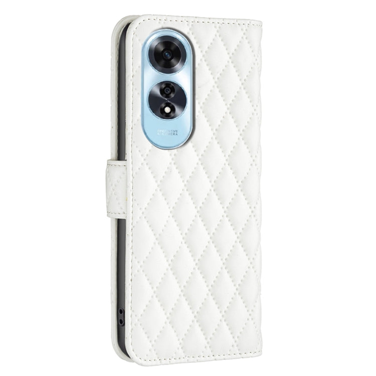 For OPPO A60 Diamond Lattice Wallet Leather Flip Phone Case