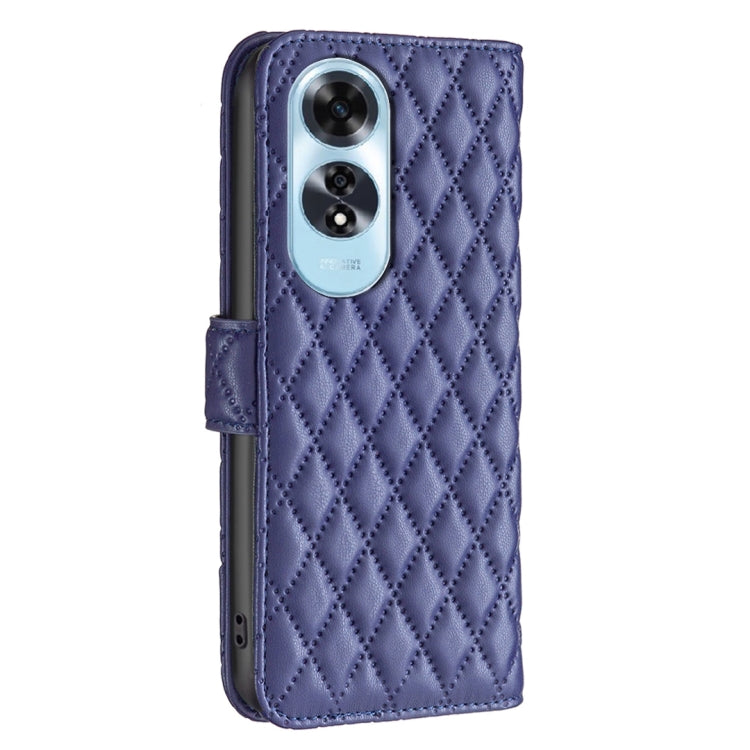 For OPPO A60 Diamond Lattice Wallet Leather Flip Phone Case