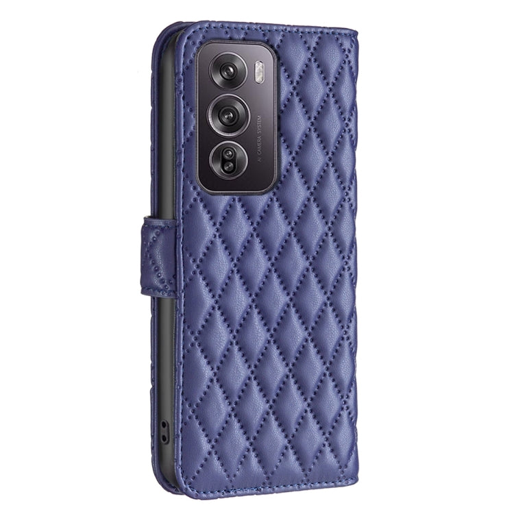 For OPPO Reno12 Pro Global Diamond Lattice Wallet Leather Flip Phone Case