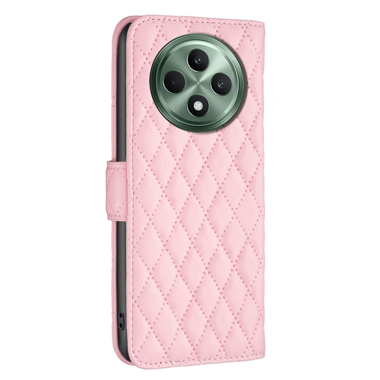 For OPPO Reno12 F 5G Diamond Lattice Wallet Leather Flip Phone Case