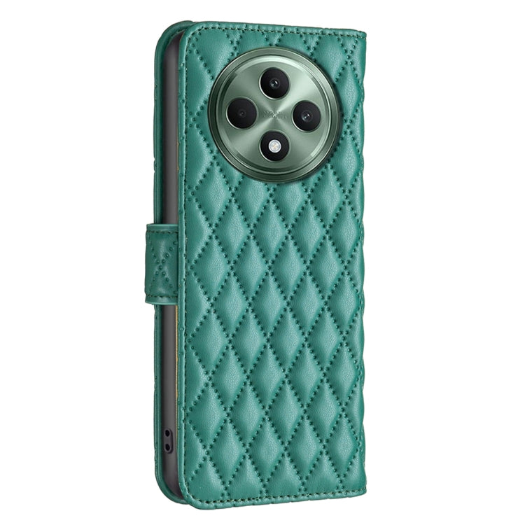 For OPPO Reno12 F 5G Diamond Lattice Wallet Leather Flip Phone Case