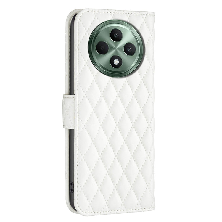 For OPPO Reno12 F 5G Diamond Lattice Wallet Leather Flip Phone Case