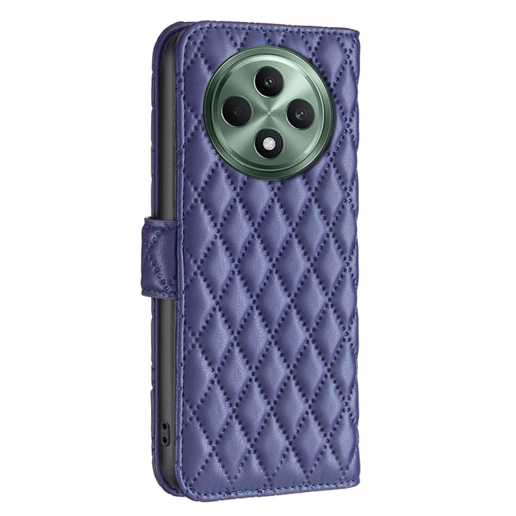 For OPPO Reno12 F 5G Diamond Lattice Wallet Leather Flip Phone Case