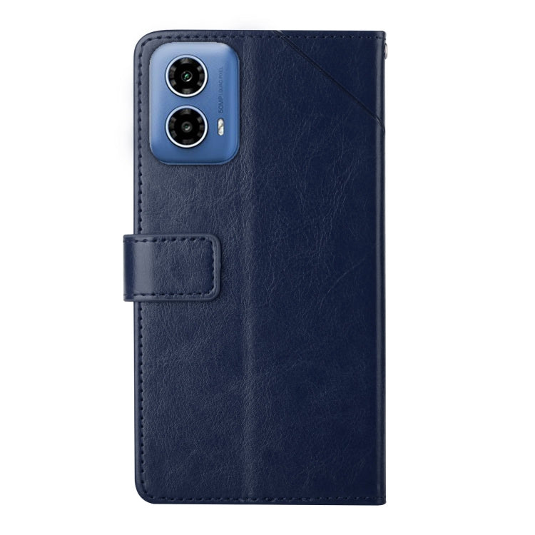 For Motorola Moto G85 5G HT01 Y-shaped Pattern Flip Leather Phone Case