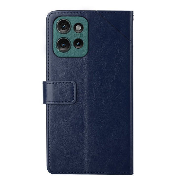 For Motorola Edge 50 HT01 Y-shaped Pattern Flip Leather Phone Case
