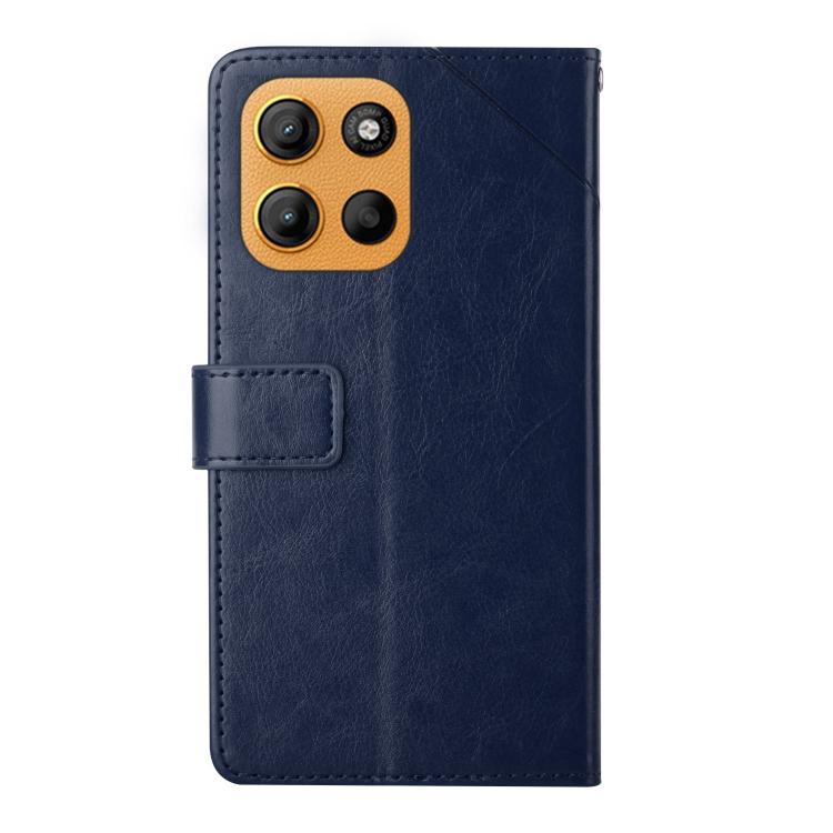 For Motorola Moto G Stylus 5G 2025 HT01 Y-shaped Pattern Flip Leather Phone Case