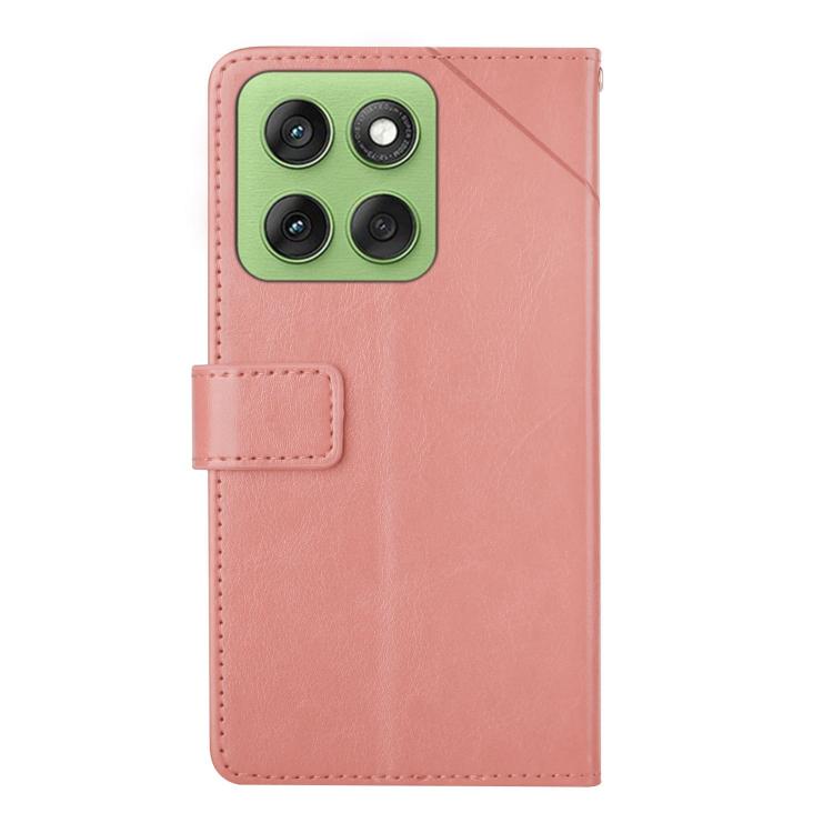 For Motorola Edge 60 5G HT01 Y-shaped Pattern Flip Leather Phone Case