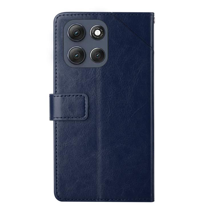 For Motorola Moto G56 5G HT01 Y-shaped Pattern Flip Leather Phone Case
