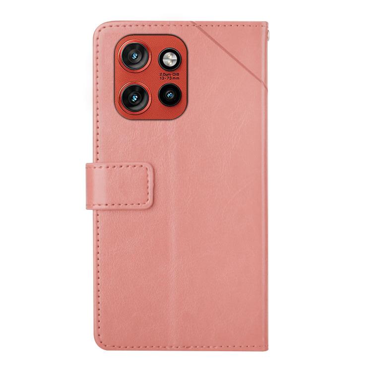 For Motorola Edge 60 Neo 5G HT01 Y-shaped Pattern Flip Leather Phone Case