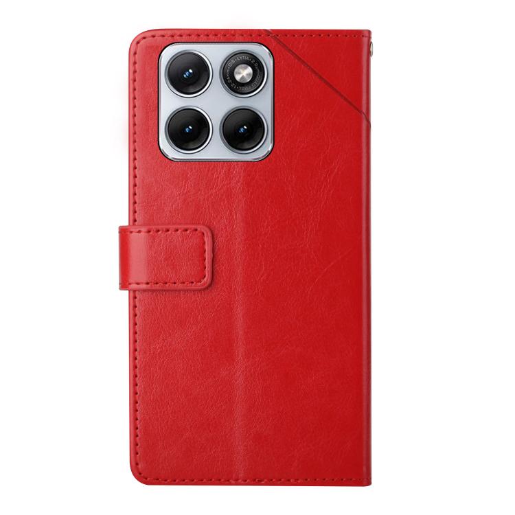 For Motorola Edge 70 Fusion / 70 Fusion+ 5G HT01 Y-shaped Pattern Flip Leather Phone Case