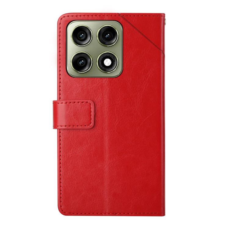 For Motorola Edge 70 Pro 5G HT01 Y-shaped Pattern Flip Leather Phone Case