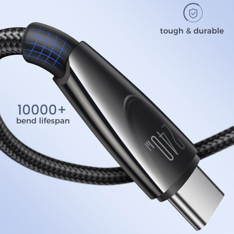 JOYROOM SA31-CC5 240W USB-C/Type-C to USB-C/Type-C Fast Charge Data Cable, Length: 1.2m(Black)