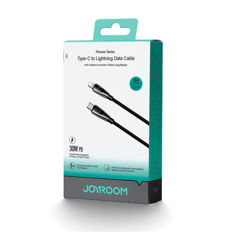 JOYROOM SA31-CL3 30W USB-C/Type-C to 8 Pin Fast Charge Data Cable, Length: 1.2m(Black)