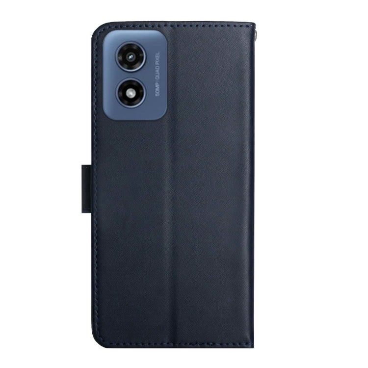 For Motorola Moto E14 Genuine Leather Fingerprint-proof Horizontal Flip Phone Case
