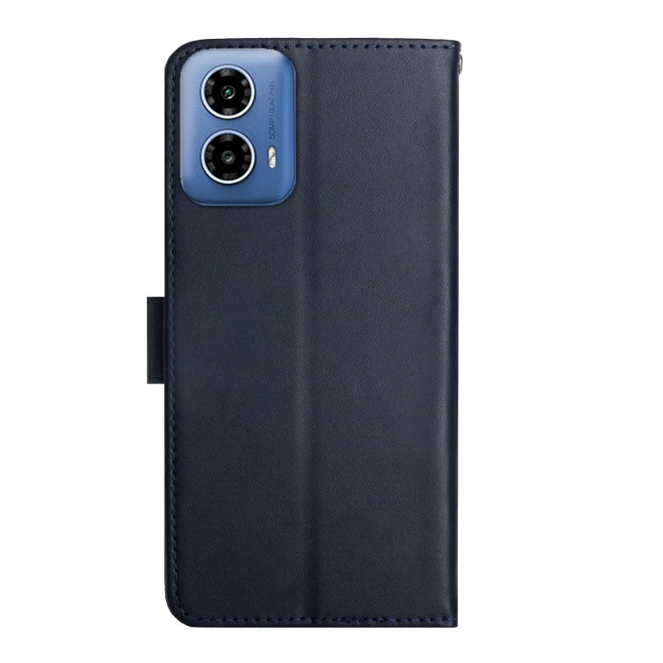For Motorola Moto G85 5G Genuine Leather Fingerprint-proof Horizontal Flip Phone Case