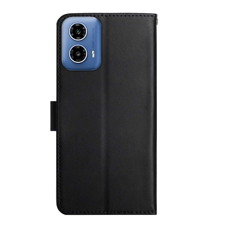 For Motorola Moto G85 5G Genuine Leather Fingerprint-proof Horizontal Flip Phone Case