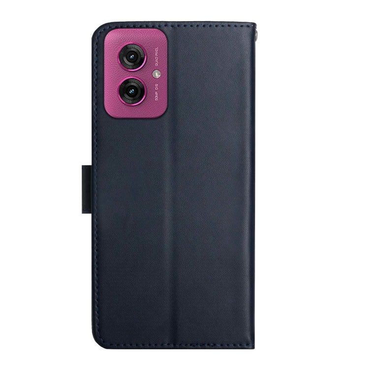 For Motorola Moto G55 5G Genuine Leather Fingerprint-proof Horizontal Flip Phone Case