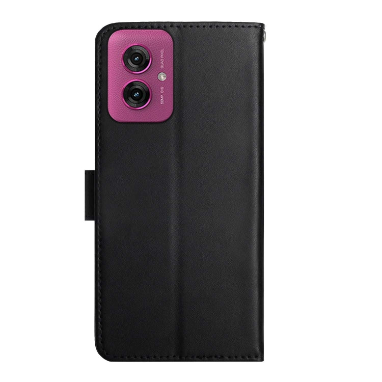 For Motorola Moto G55 5G Genuine Leather Fingerprint-proof Horizontal Flip Phone Case