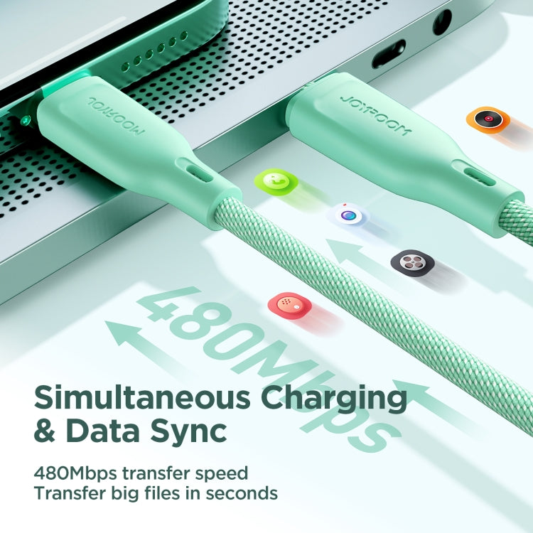 JOYROOM SA34-AC6 100W USB to USB-C/Type-C Fast Charge Data Cable, Length: 1m