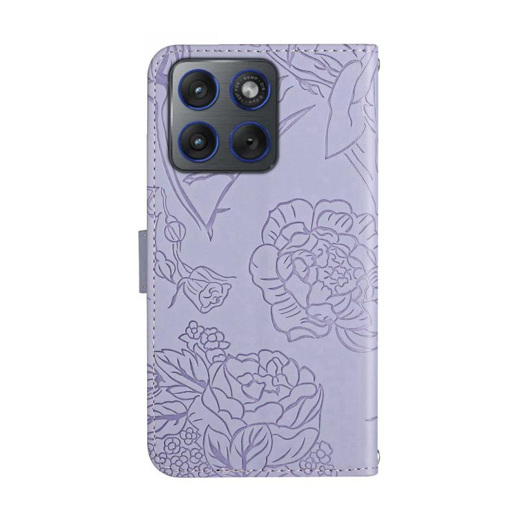 For Motorola Edge 70 5G Global HT03 Skin Feel Butterfly Embossed Flip Leather Phone Case
