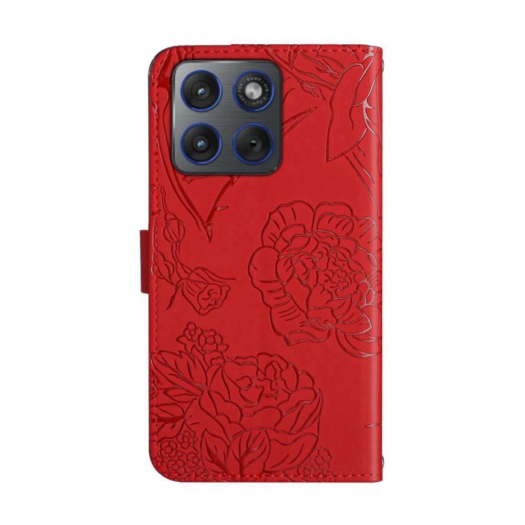 For Motorola Edge 70 5G Global HT03 Skin Feel Butterfly Embossed Flip Leather Phone Case