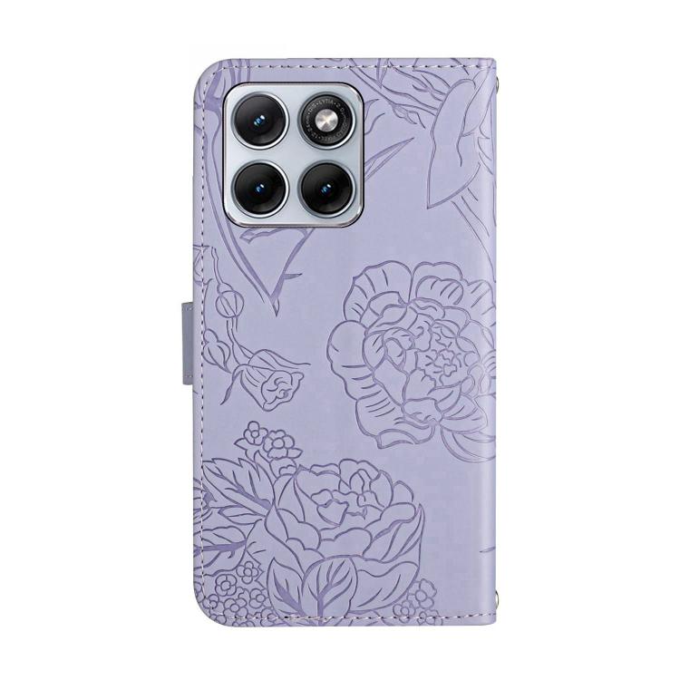 For Motorola Edge 70 Fusion 5G HT03 Skin Feel Butterfly Embossed Flip Leather Phone Case