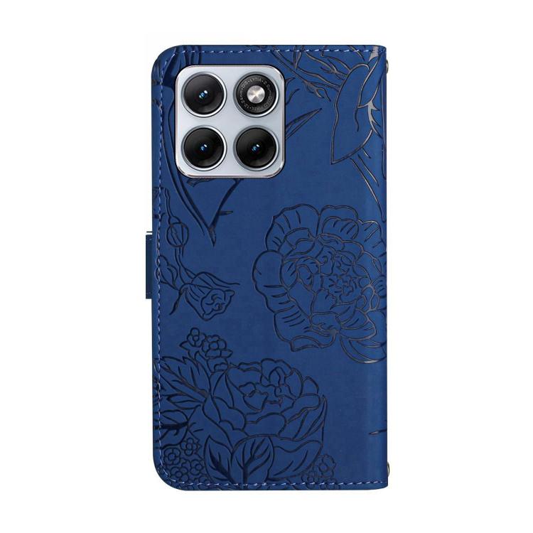 For Motorola Edge 70 Fusion 5G HT03 Skin Feel Butterfly Embossed Flip Leather Phone Case