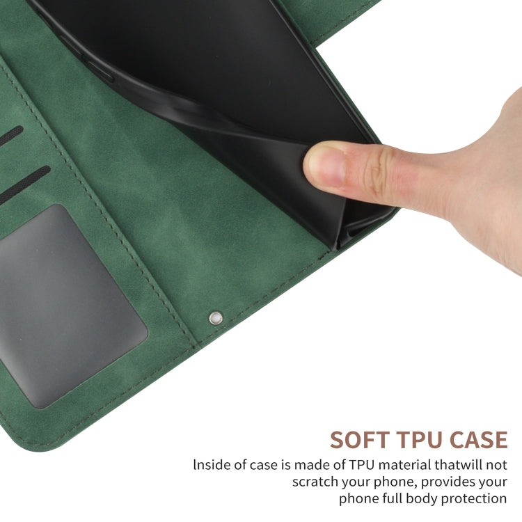 For Motorola Moto G14 HT04 Skin Feel Sun Flower Embossed Flip Leather Phone Case with Lanyard