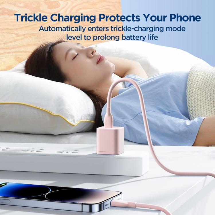 JOYRO0M SA29-CL3 30W USB-C/Type-C to 8 Pin Liquid Silicone Fast Charging Data Cable, Length: 2m