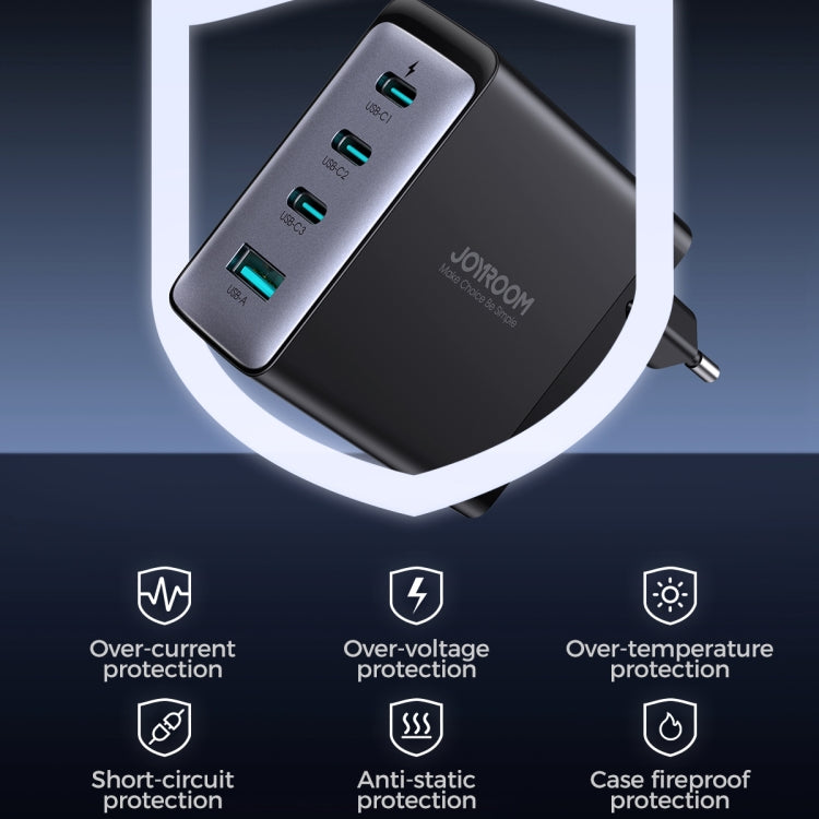JOYROOM JR-TCG04 100W USB+3 x Type-C GaN Multi-port Charger Set, Specification:
